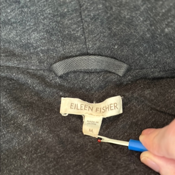 Eileen Fisher Charcoal Gray Top - Picture 2 of 7